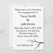 私ハートユー婚約パーティ招待状 招待状 (裏面)