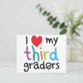 私ハート三年生先生ラブ ポストカード (スタンド正面)