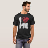 私ハート自己愛独身の者ジョーク Tシャツ (正面フル)
