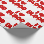 私ハート[愛]血液 ラッピングペーパー (角)