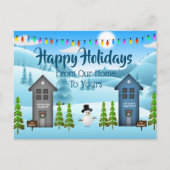 「私パーソナライズされたたちの家からあなたの家へ」休日 ポストカード (正面)