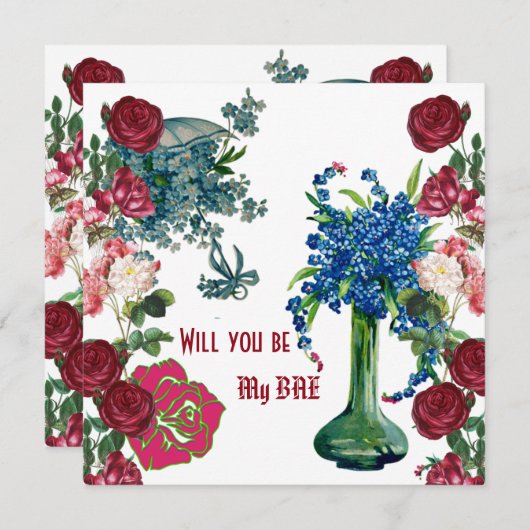 私パーソナライズされたのベースのバラの素朴花瓶 (正面/裏面)