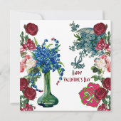 私パーソナライズされたのベースのバラの素朴花瓶 (裏面)