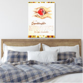 私パーソナライズされたの孫娘への手紙 キャンバスプリント (インサイチュ (寝室))