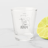 私パーソナライズされたの花婿介添人 ショットグラス (裏面)