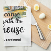 私パーソナライズされたは台所しか持っていない...... キッチンタオル (四つ折り)