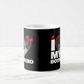 私パーソナライズされたは彼氏のハート写真が大好き コーヒーマグカップ (中央)