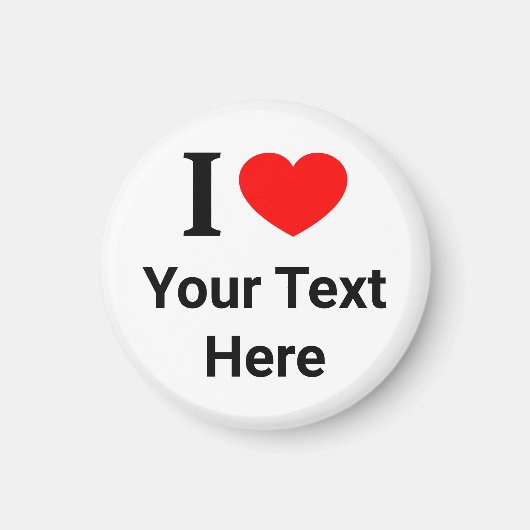 私パーソナライズされたは❤️ハートが大好き マグネット (正面)