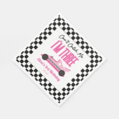 私ピンクのレースカー3rd誕生日パーティーをキャッチできない スタンダードランチョンナプキン (角)