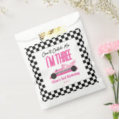 私ピンクのレースカー3rd誕生日パーティーをキャッチできない フェイバーバッグ (封をした状態)