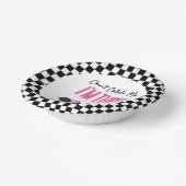私ピンクのレースカー3rd誕生日パーティーをキャッチできない ペーパーボウル (傾斜あり)
