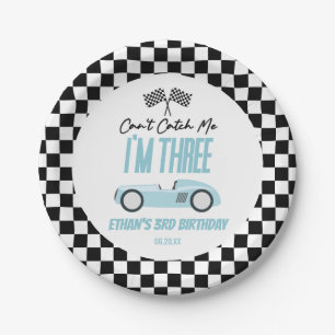 私ブルーレースカー3rd誕生日パーティーをキャッチできない ペーパープレート