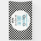 私ブルーレースカー3rd誕生日パーティーをキャッチできない 横断幕 (縦)