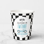 私ブルーレースカー3rd誕生日パーティーをキャッチできない 紙コップ (裏面)