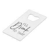 私ミニマルはその名前をカスタムするに飲み結婚る クレジットカード栓抜き (正面アングル)