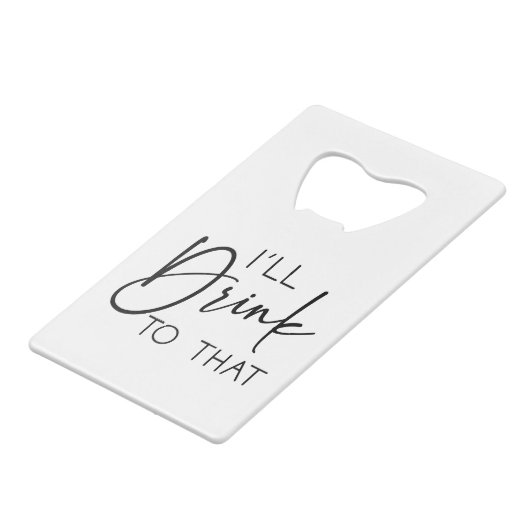 私ミニマルはその名前をカスタムするに飲み結婚る クレジットカード栓抜き (正面アングル)