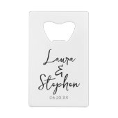 私ミニマルはその名前をカスタムするに飲み結婚る クレジットカード栓抜き (裏面)