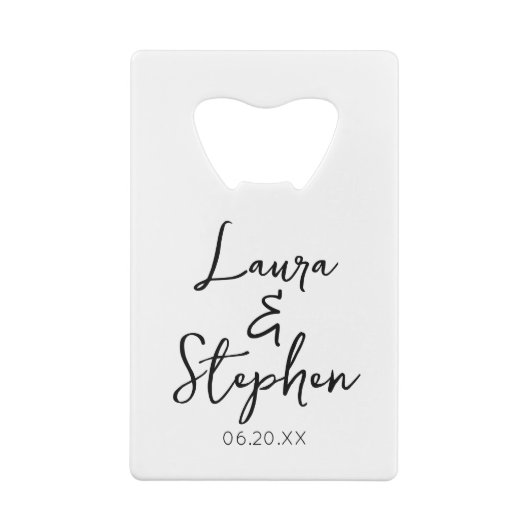 私ミニマルはその名前をカスタムするに飲み結婚る クレジットカード栓抜き (裏面)