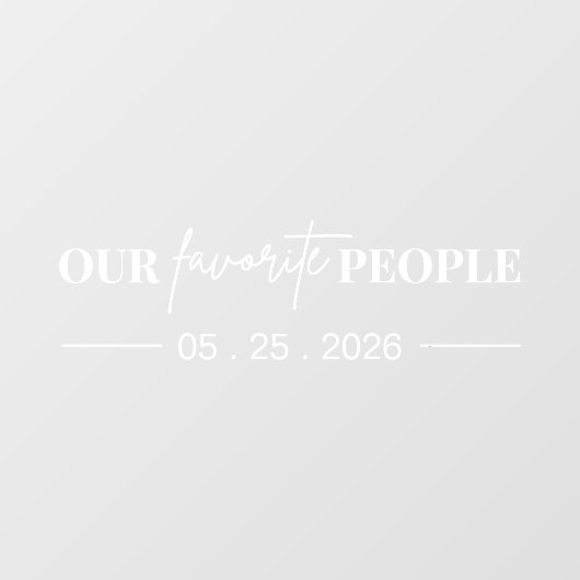 私モダンたちお気に入りのの人結婚々の鏡デカール ウィンドウサイン (シート)