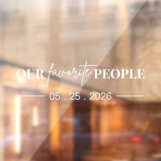 私モダンたちお気に入りのの人結婚々の鏡デカール ウィンドウサイン (シート2)