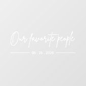 私モダンたちお気に入りのの人結婚々の鏡デカール ウィンドウサイン (シート)