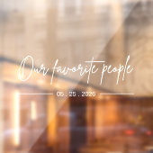 私モダンたちお気に入りのの人結婚々の鏡デカール ウィンドウサイン (シート2)