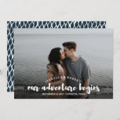 私モダンたちのアドベンチャーのブラシ写真パーソナライズされた (正面/裏面)