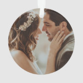 「私モダンたちの初めてのクリスマスはミスター&ミセス」写真 オーナメント (裏面)