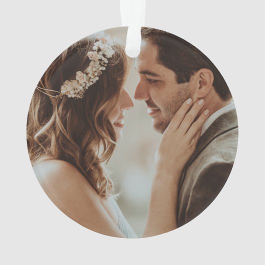 「私モダンたちの初めてのクリスマスはミスター&ミセス」写真 オーナメント (裏面)