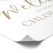 私モダンたちの金ゴールド書結婚へようこそ ポスター (角)