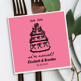 私モダンたち結婚したはナプキ結婚ンだ スタンダードカクテルナプキン