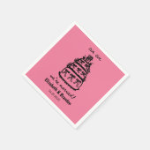 私モダンたち結婚したはナプキ結婚ンだ スタンダードカクテルナプキン (角)