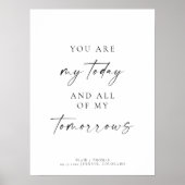 私モダンの明日の結婚歓迎 ポスター (正面)