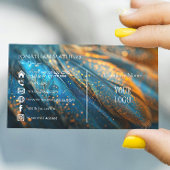 私モダンの羽 マグネット名刺