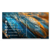 私モダンの羽 マグネット名刺 (正面)