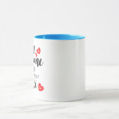 私モダンはおもしろいが私を見てほしい マグカップ (中央)