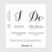 私モダンはパーソナライズされた嫁結婚嫁のデカール シール (シート)