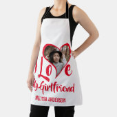 私モダンは彼女が大好き |ハート写真 エプロン (インサイチュ)