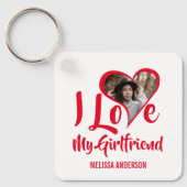 私モダンは彼女が大好き |ハート写真 キーホルダー (正面)