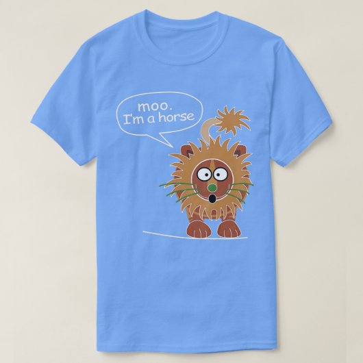 私モーは馬だ Tシャツ (デザイン正面)