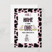 私モーは1つ回す 招待状 (正面/裏面)