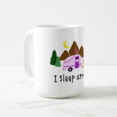 私ユーモアのあるは寝るのまわりに コーヒーマグカップ (正面左)