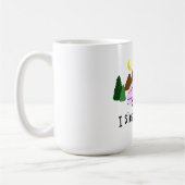 私ユーモアのあるは寝るのまわりに コーヒーマグカップ (左)