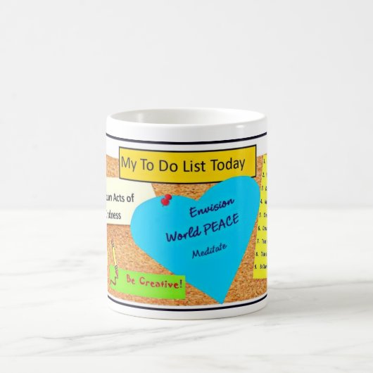 私リストのマグをするため コーヒーマグカップ (中央)