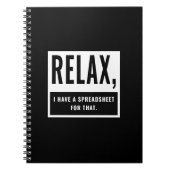 私リラックスは、その会計士のCpa用のスプレッドシートを持っている ノートブック (正面)