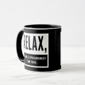 私リラックスは、その会計士のCpa用のスプレッドシートを持っている マグカップ (正面左)