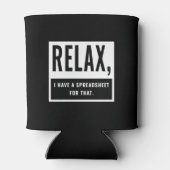 私リラックスは、その会計士のCpa用のスプレッドシートを持っている 缶クーラー (裏面)