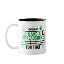 私リラックスは、スプレッドシートを持っている、会計士