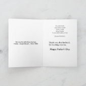 私上の"父の日"の腕時計 カード (内部)