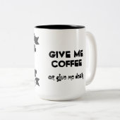 私与えのコーヒ与えーか死のマグカップ ツートーンマグカップ (正面右)